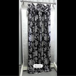 Curtain panel. Scarf through large buttonholes. Lined. Custom made. New